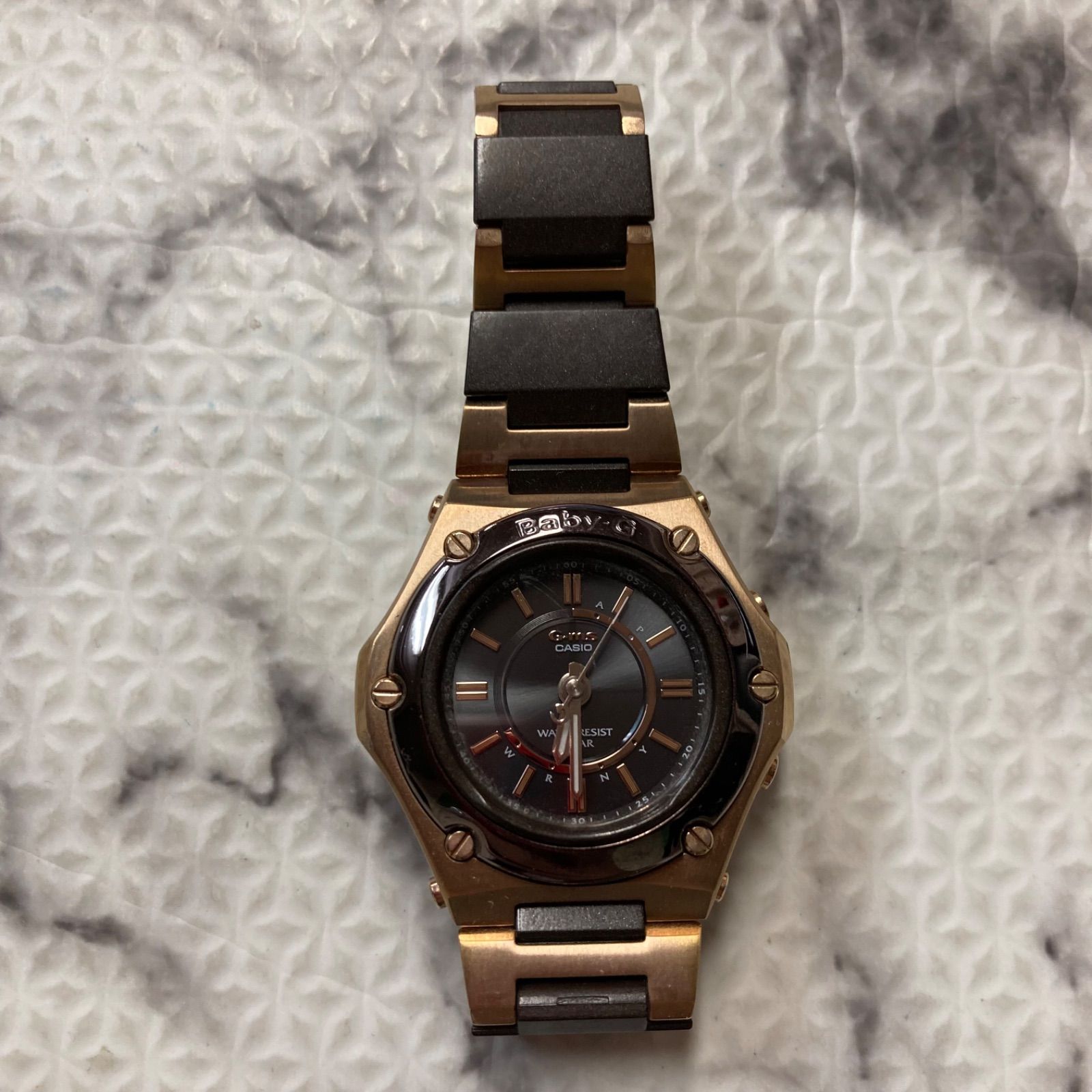 動作◎ カシオ/CASIO Baby-G MSG-1500 タフソーラー＆電波受信機能