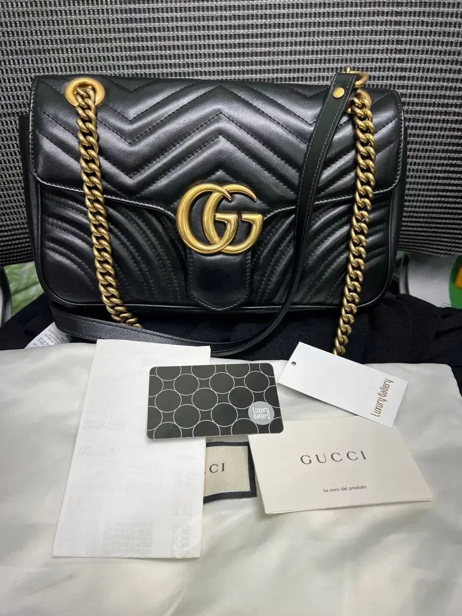 グッチ マーモント マトラッセ ラブ ショルダーバッグ スモール 443497