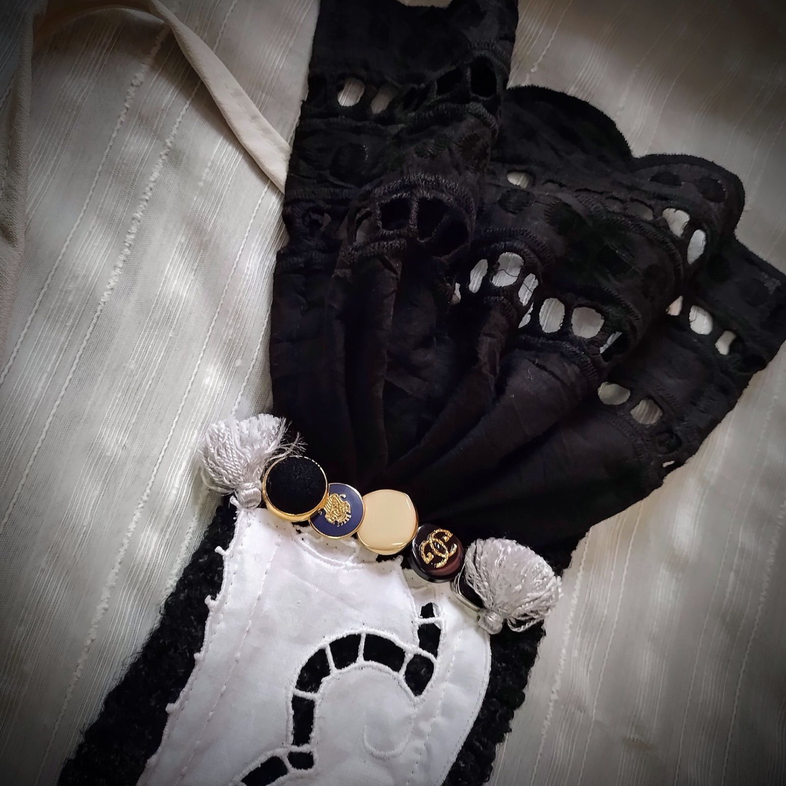  着物リメイク 古を眺める ワンピース ヘッドドレス付き ワンピース チュニック ファッション