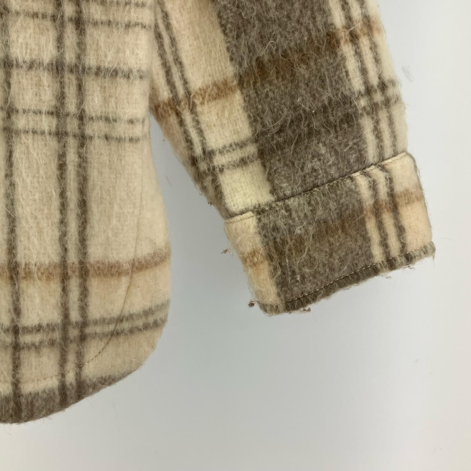 ZARA ザラ チェックジャケット sizeEUR XS/ベージュ系 - メルカリ