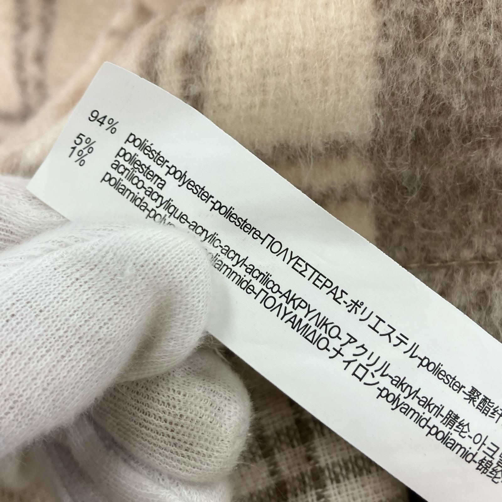 ZARA ザラ アウター　　EUR XS ZARA ザラ チェックジャケット sizeEUR XS/ベージュ系 - メルカリ