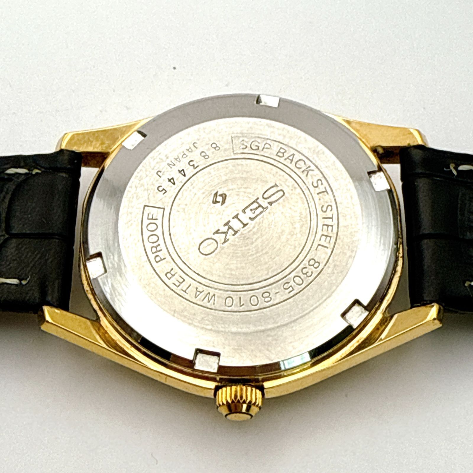 B079【希少・稼働・美品・ヴィンテージ・新品ベルト】SEIKO SEIKOMATIC 