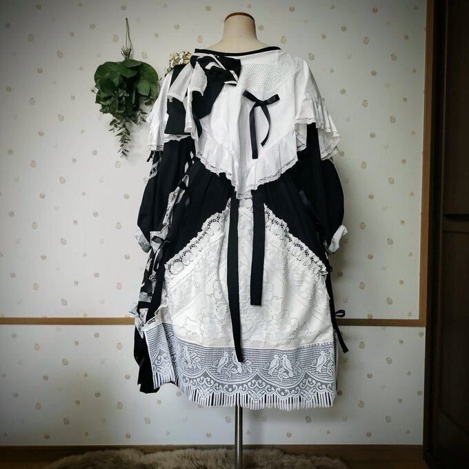  着物リメイク 過去に囚われてワンピース ワンピース チュニック ファッション