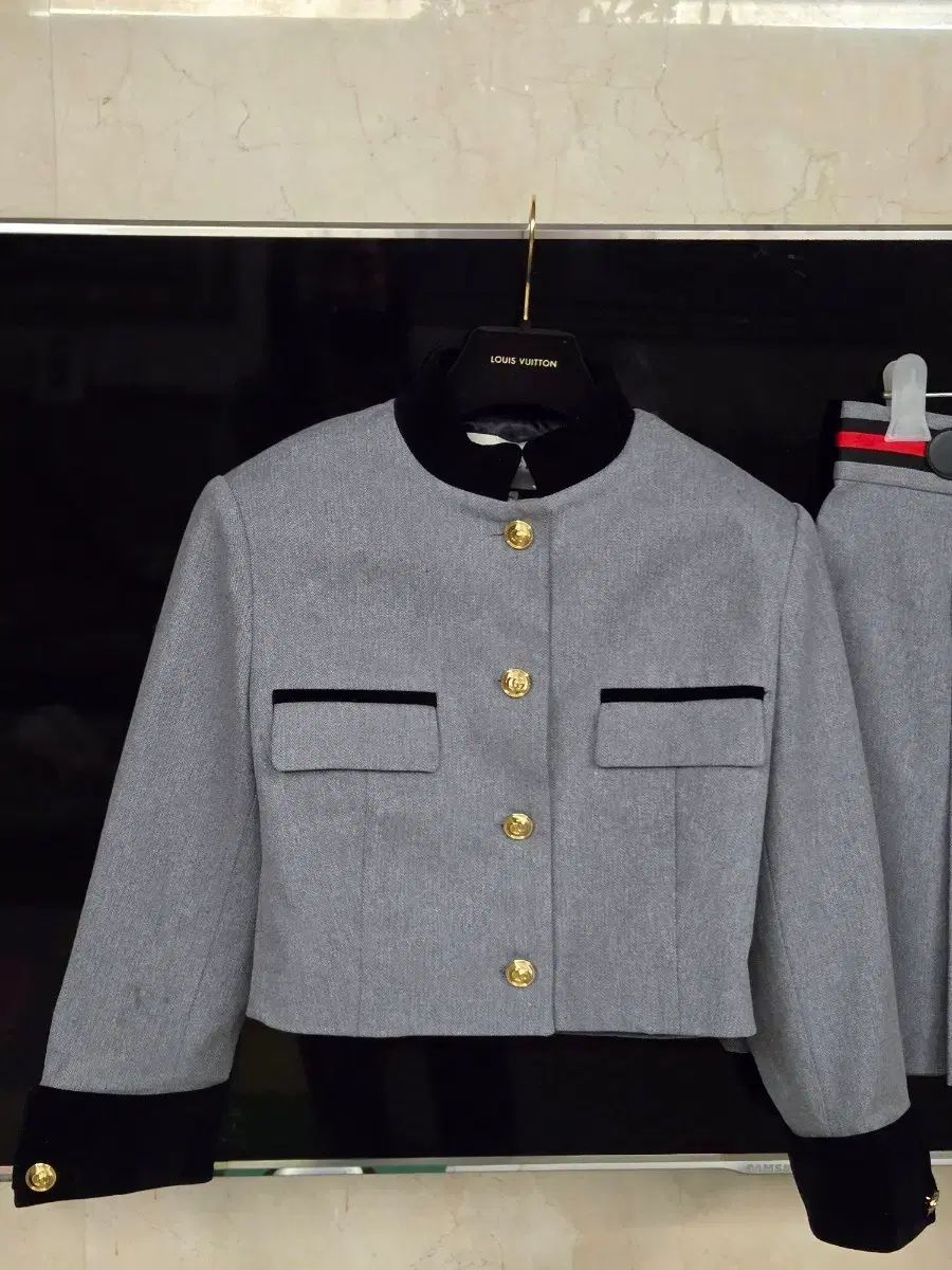 冬 ウールジャケット スカート セットアップ 38