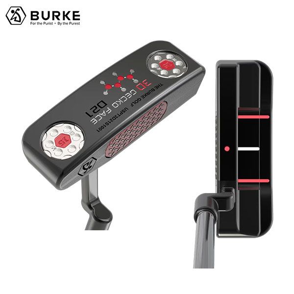 バーク ゴルフ 3 D Gecko 21 プランバーズ ネック パター ブラック