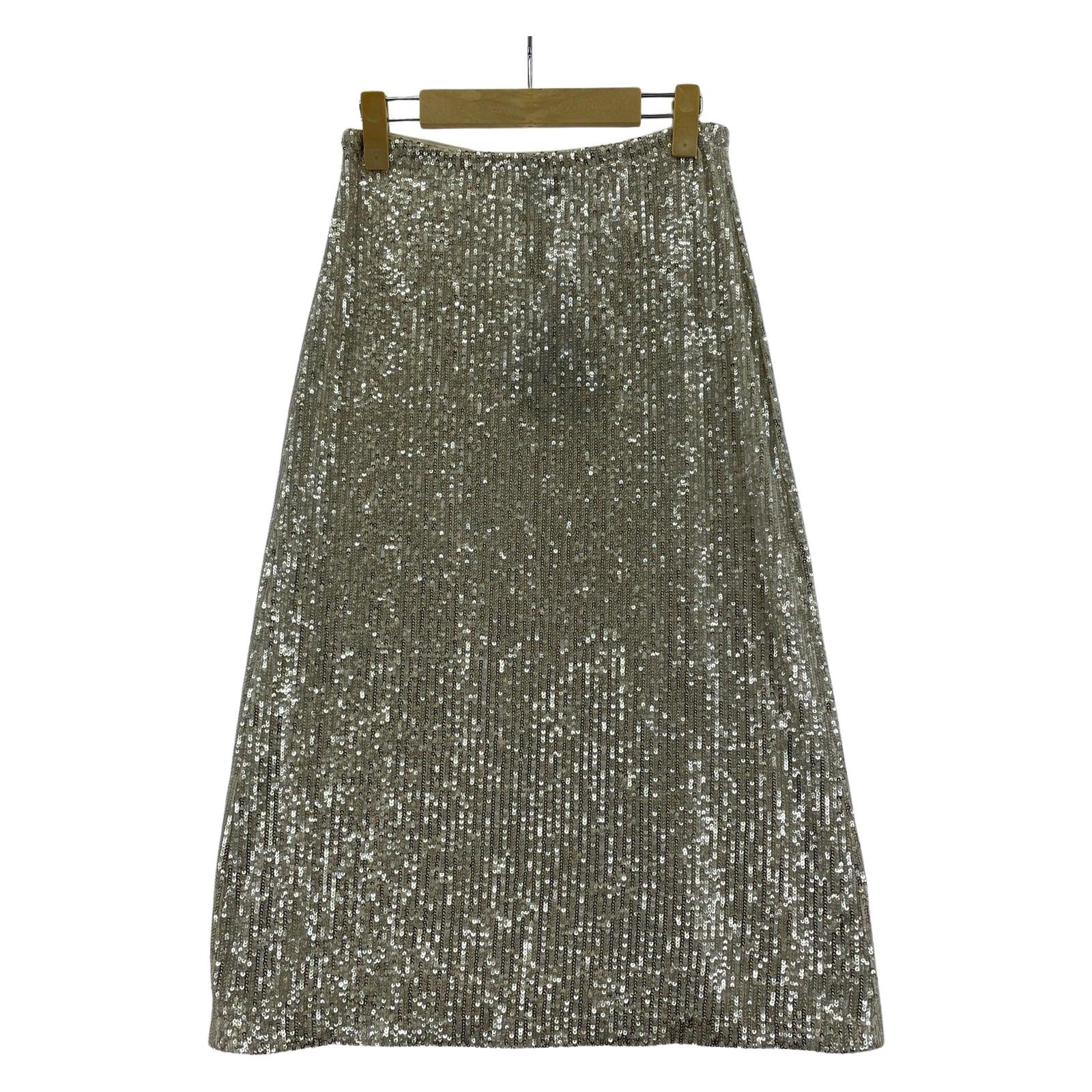 BAUM UND PFERDGARTEN バウムウンドヘルガーデン スパンコールスカート sizeXS ホワイト