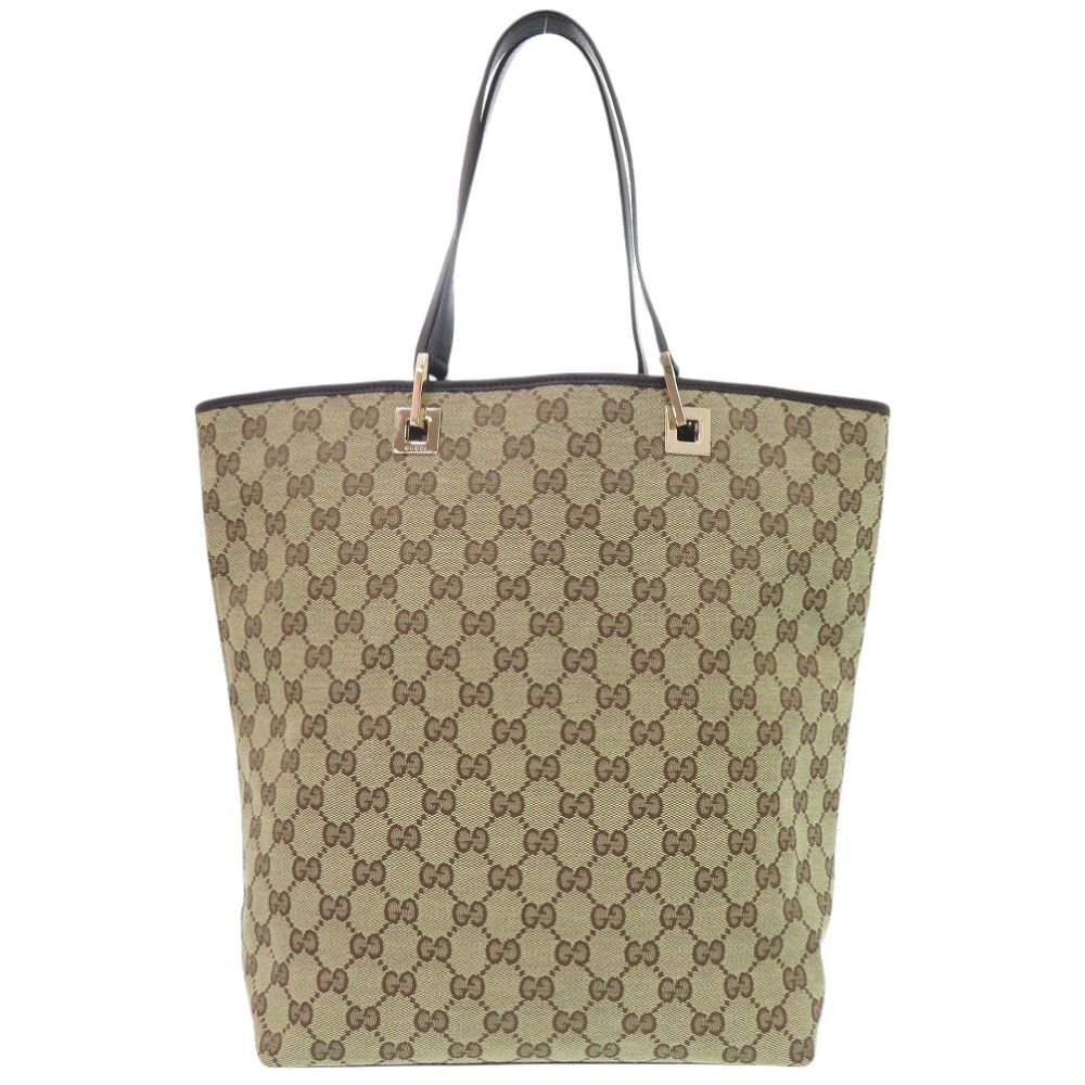 美品 グッチ 002 1098 GGキャンバス ベージュ トートバッグ 0707 GUCCI