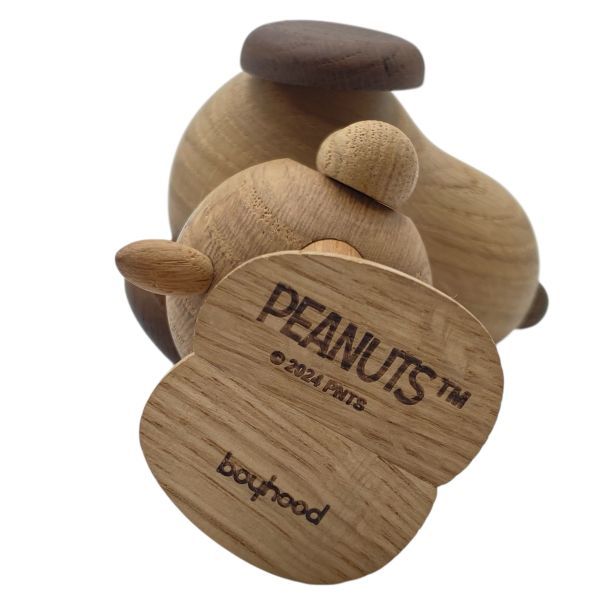  ボーイフッド BOYHOOD SNOOPY SMALL スヌーピー スモール 木製フィギュア PEANUTS オブジェ 置物 ブラウン系 天然オーク材 S5Y266 ネックレススタンド 置物 インテリア小物