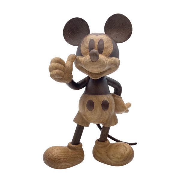  ボーイフッド BOYHOOD MICKEY MOUSE LARGE 木製フィギュア ミッキーマウス Disney オブジェ 置物 ブラウン系 天然オーク材 S5Y266 卓上キャビネット 置物 インテリア小物