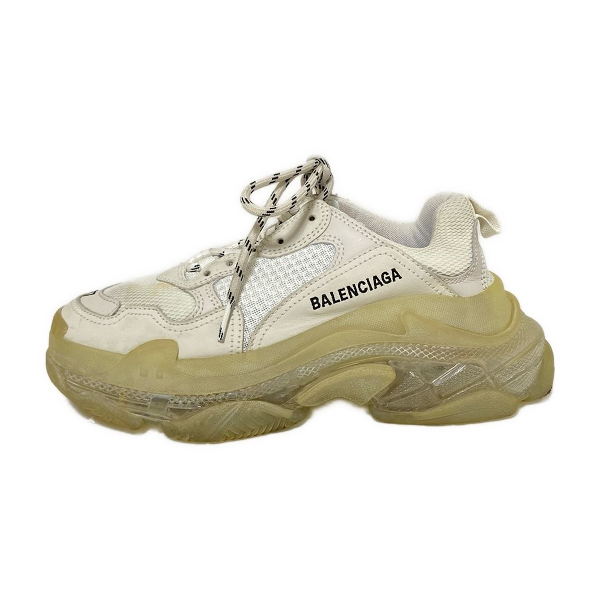 バレンシアガ スニーカー 24.5 レディース トリプルS 白