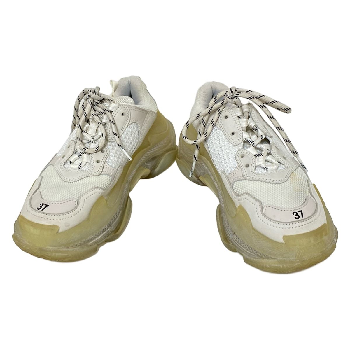 バレンシアガ スニーカー 24.5 レディース トリプルS 白