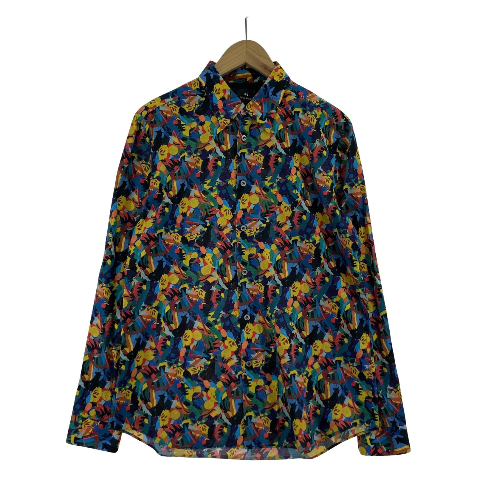 Paul Smith ロンドンの街並み 総柄シャツ 40 マルチカラー Paul Smith ロンドンの街並み 総柄シャツ 40 マルチカラー