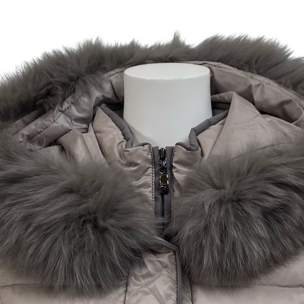 ◇ レリアン Leilian フォックスファーダウンコート ロング丈 長袖