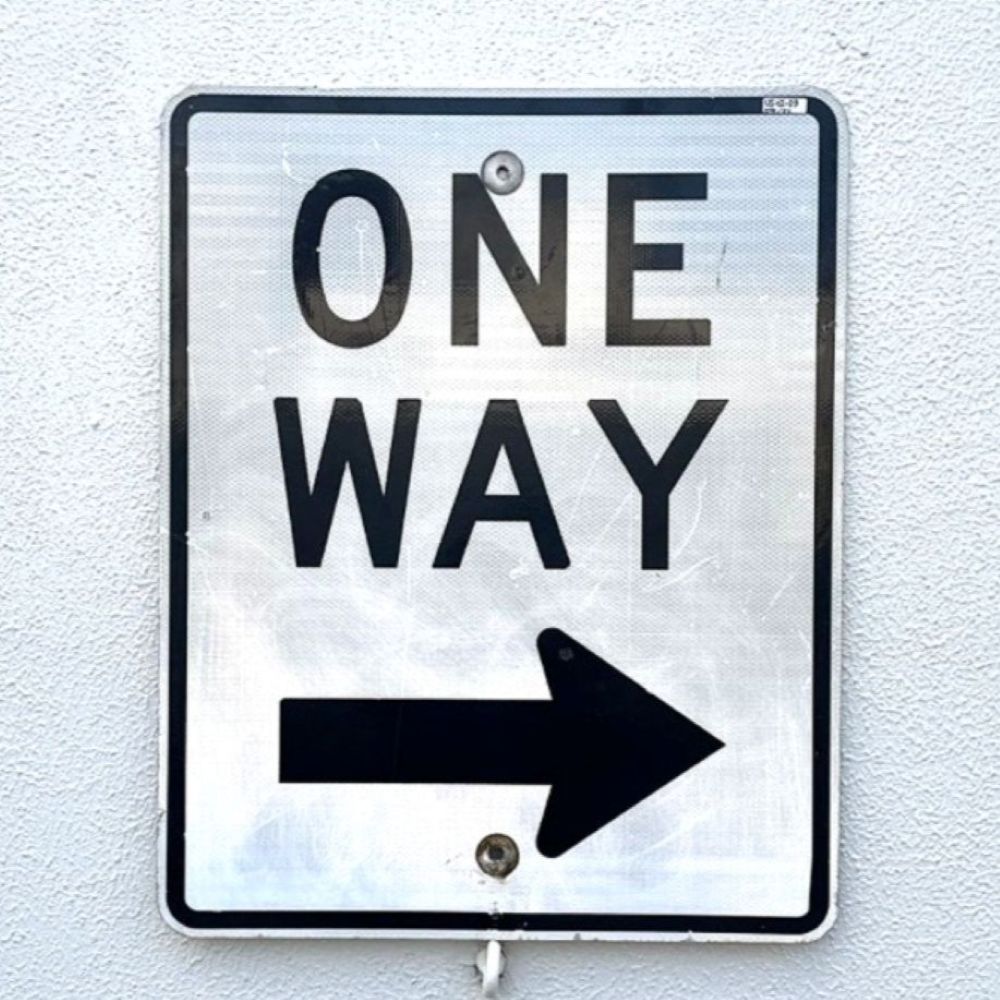 ヴィンテージ アメリカンロードサイン】ONE WAY 看板 (03) / 右矢印