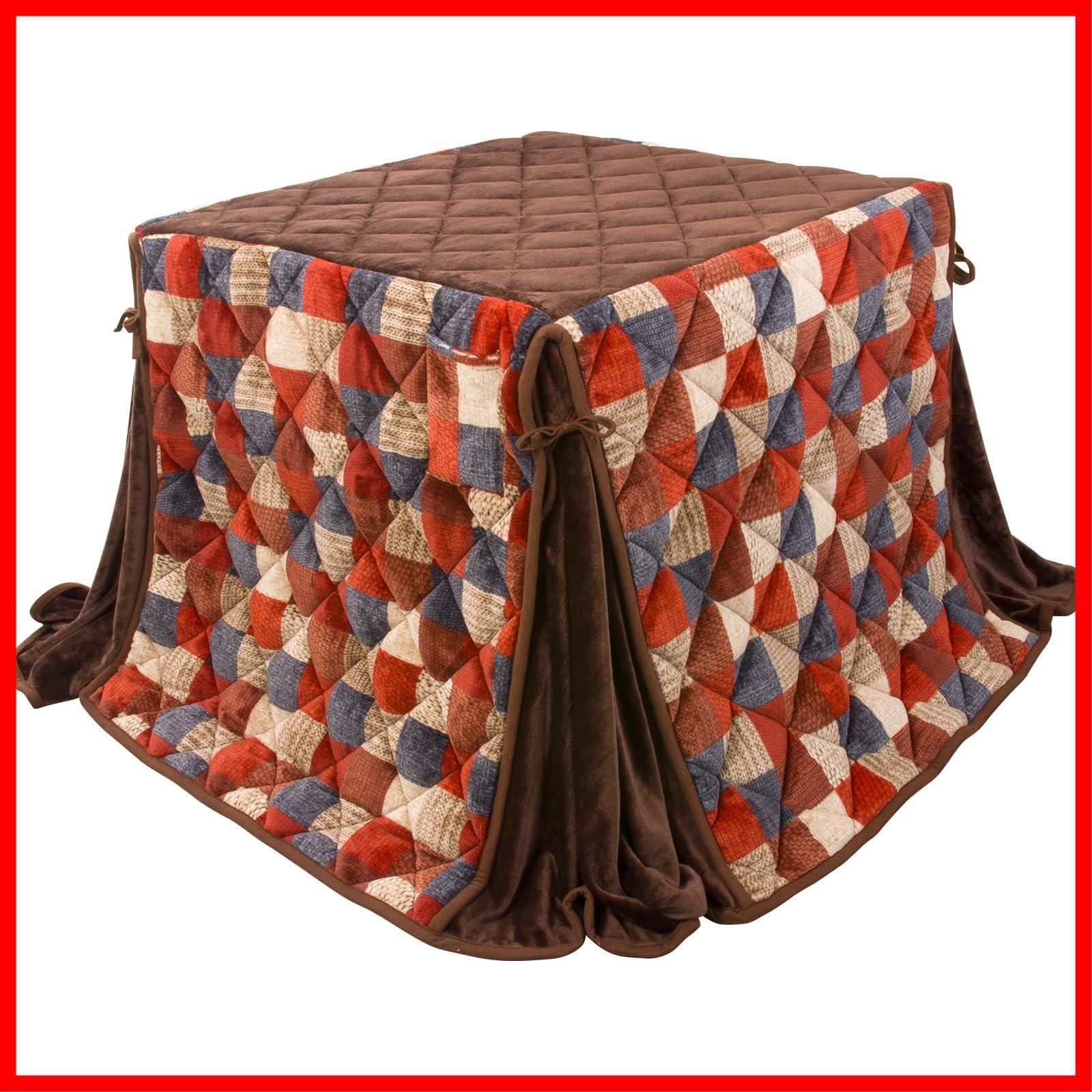 長方形 省スペース 掛け布団 ダイニングコタツ布団 こたつ掛け布団 ダイニングこたつ布団 吸湿発熱 省スペース型 洗える ふわふわ感触 こたつ布団 フランネル素材 ハイタイプ チエック柄 テーブル用こたつ布団 レッド Peto Raifu 約240 x 26