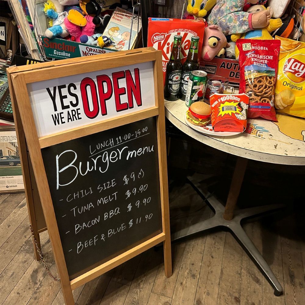 アメリカン ウッドスタンド看板 リバーシブル WELCOME OPEN 立て看板 ブラックボード 木製 メニューボード 店舗用 サインボード アメリカン雑貨