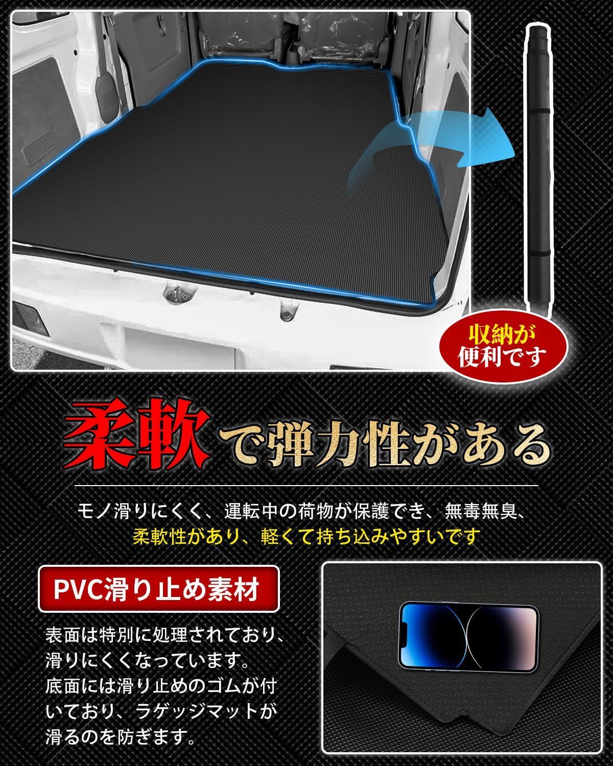  耐汚れ 巻け収納耐摩擦 抗菌性 PVC滑り止め素材 車種 防水マット 装着簡単 交換 2015年 ~ エブリィ wagonに適用 軽トラック every 型 17系 ラゲッジトレイ スクラムバン 2 Dカーゴマット DG 17 V ミニキャブバン 荷 その他 文房具 事務用品
