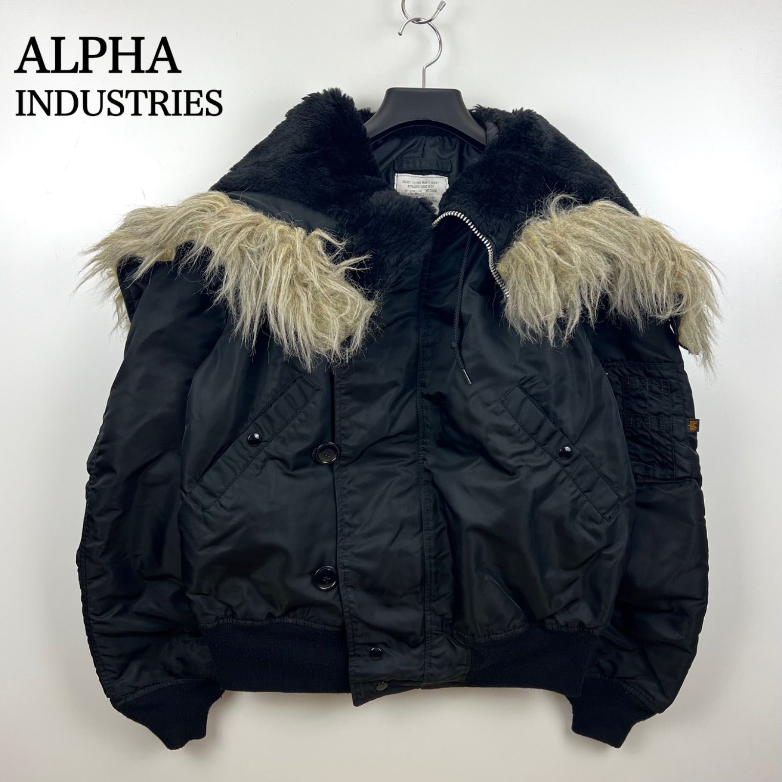 ALPHA INDUSTRIES 90s USA N-2B flight jacket j-6278F M アルファ N2B