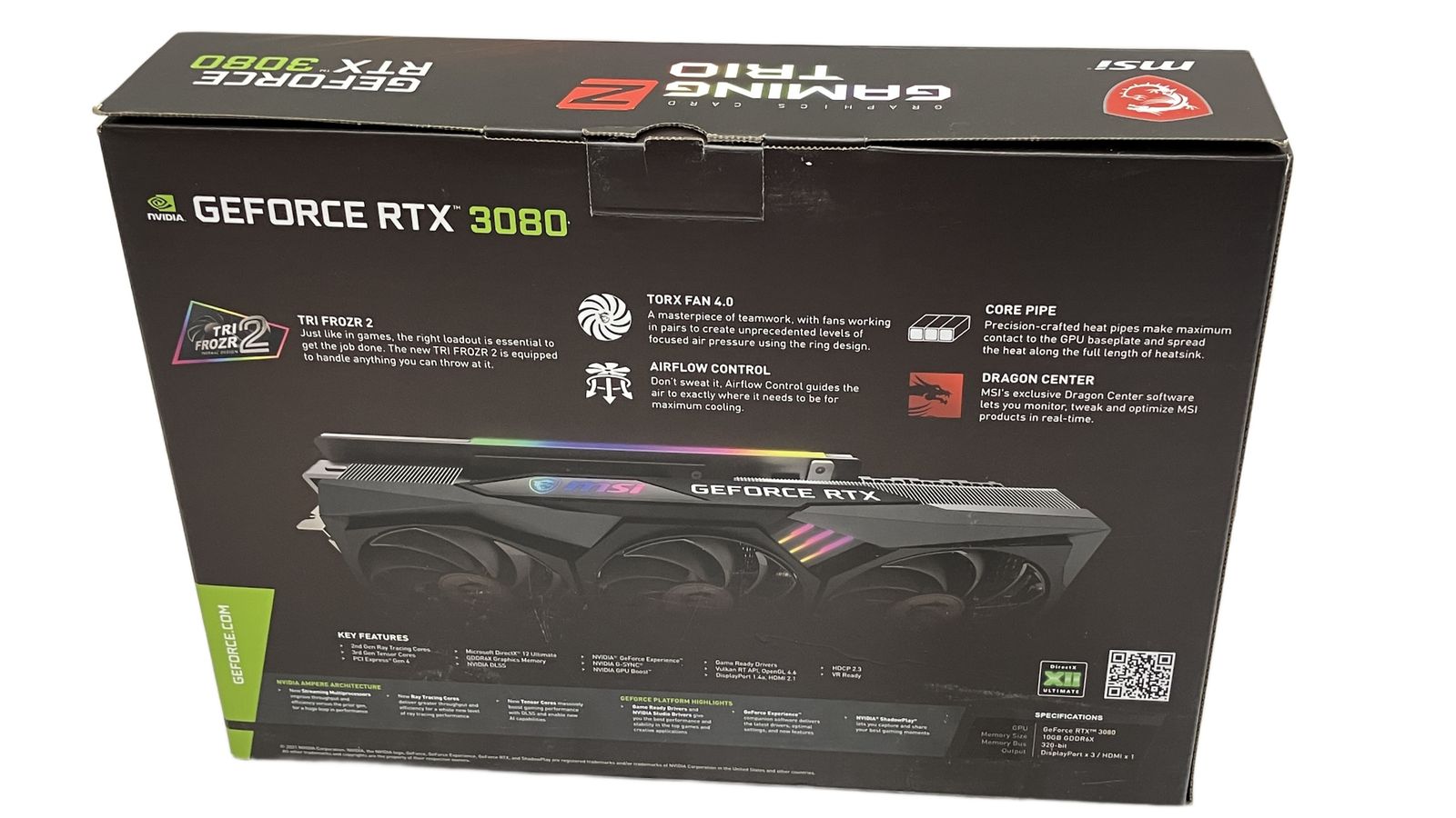msi GeForce RTX 3080 GAMING Z TRIO グラフィックボード ビデオカード パソコン パーツ HDMI Displayport 10 GB