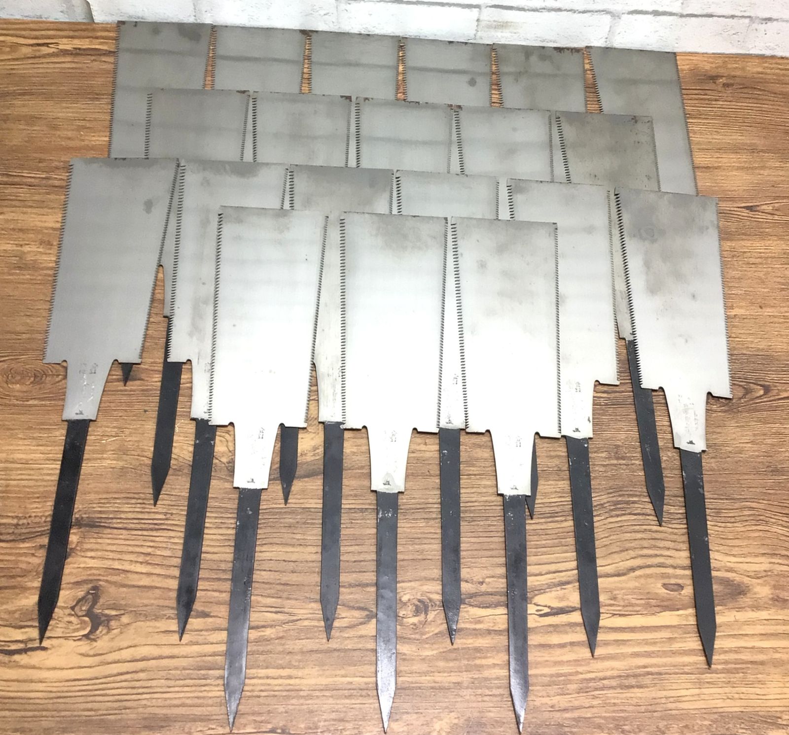 11461 五味伊平 両刃鋸 替刃 セット 240 mm 約8寸 木工用 大工道具 伝統刃物 刃物工具 信州スワ