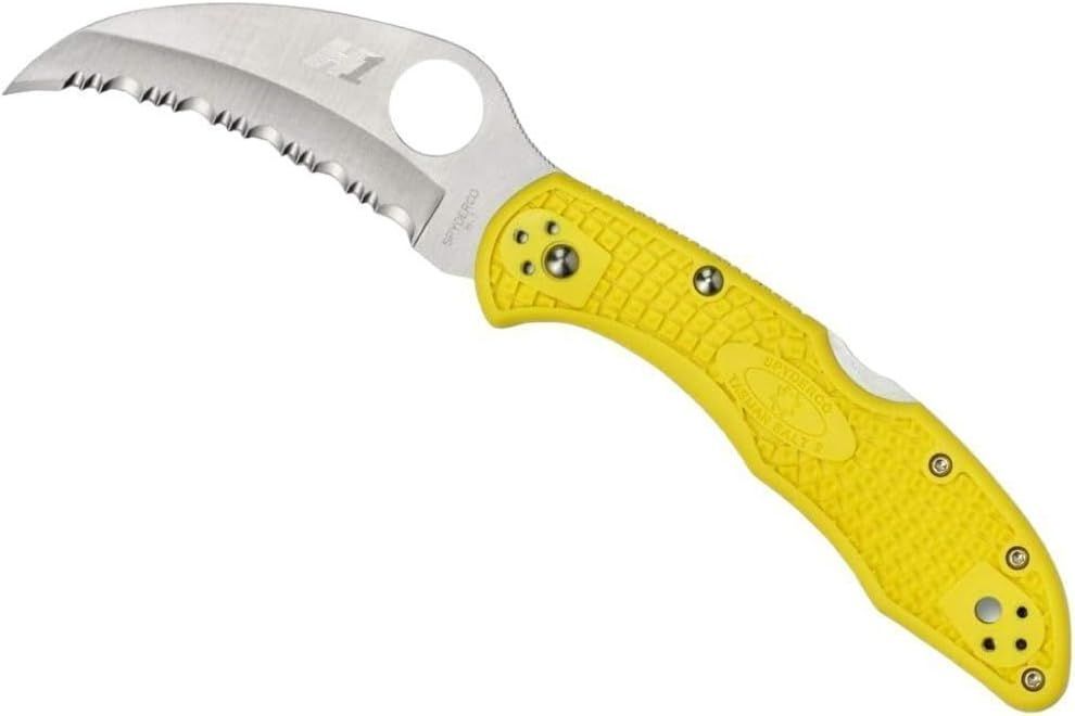 スパイダルコ Spyderco タスマンソルト2 H-1 イエロー 波刃 182 mm