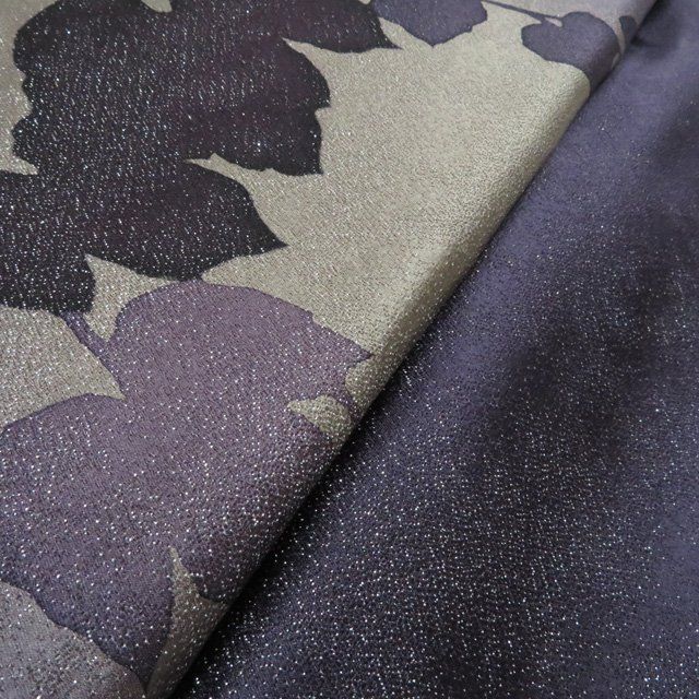  作り帯 付け帯 つけ帯 正絹 仕立て上がり やまと誂製 き 葡萄文 蔓 暈し 銀通し 黒紅色 黄海松茶色 きもの北條 A 1307-5 付け帯 作り帯 帯