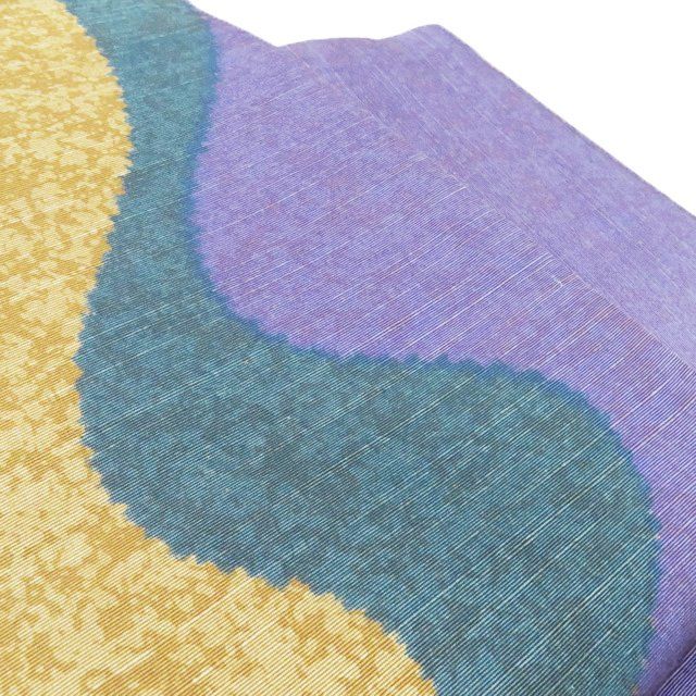 作り帯 付け帯 つけ帯 ♥ 正絹 紬地 仕立て上がり 黄朽葉色 緑青色 鳩羽色 きもの北條 A 1307-3