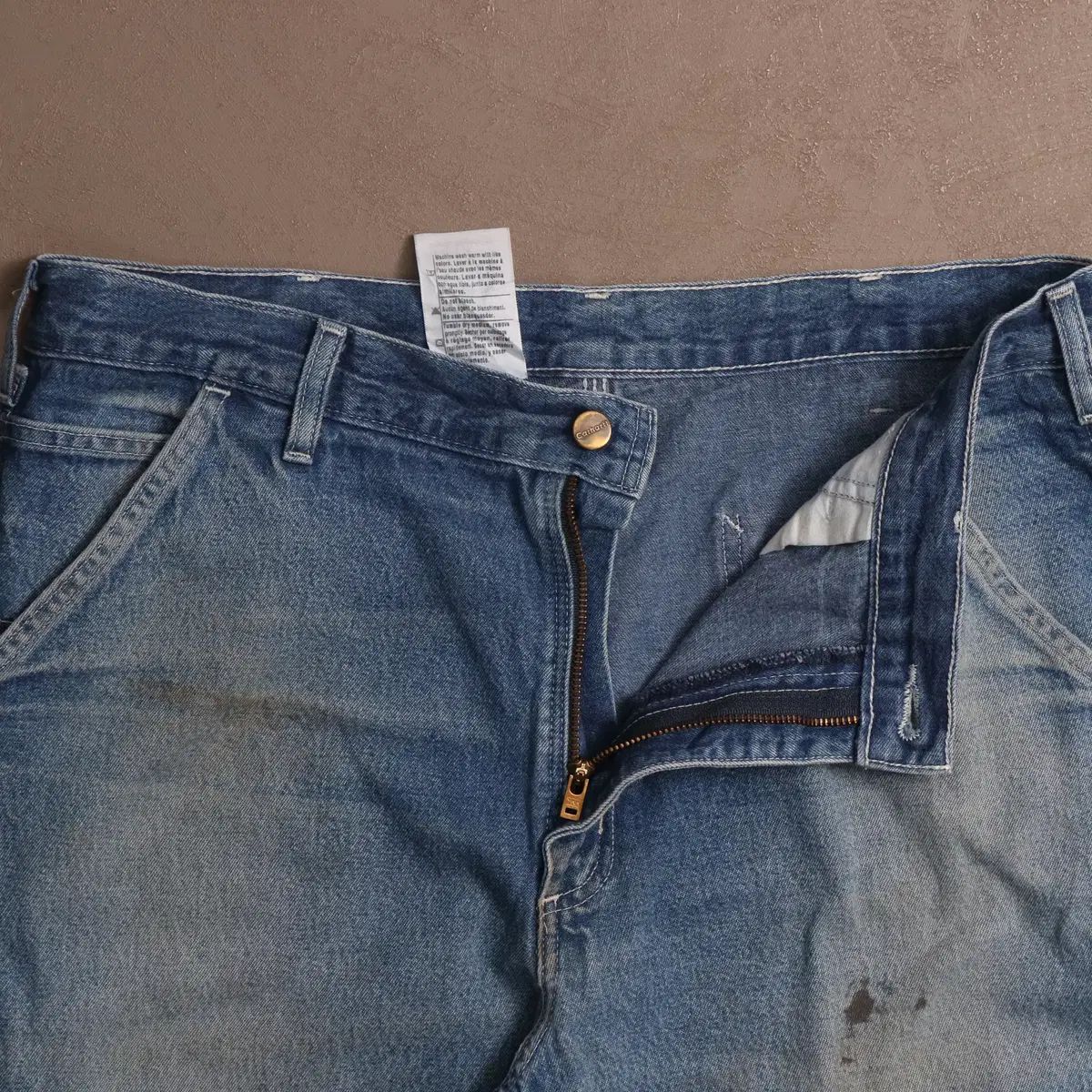 90 S Carhartt カーハート デニム カーペンター ワークパンツ A 1637