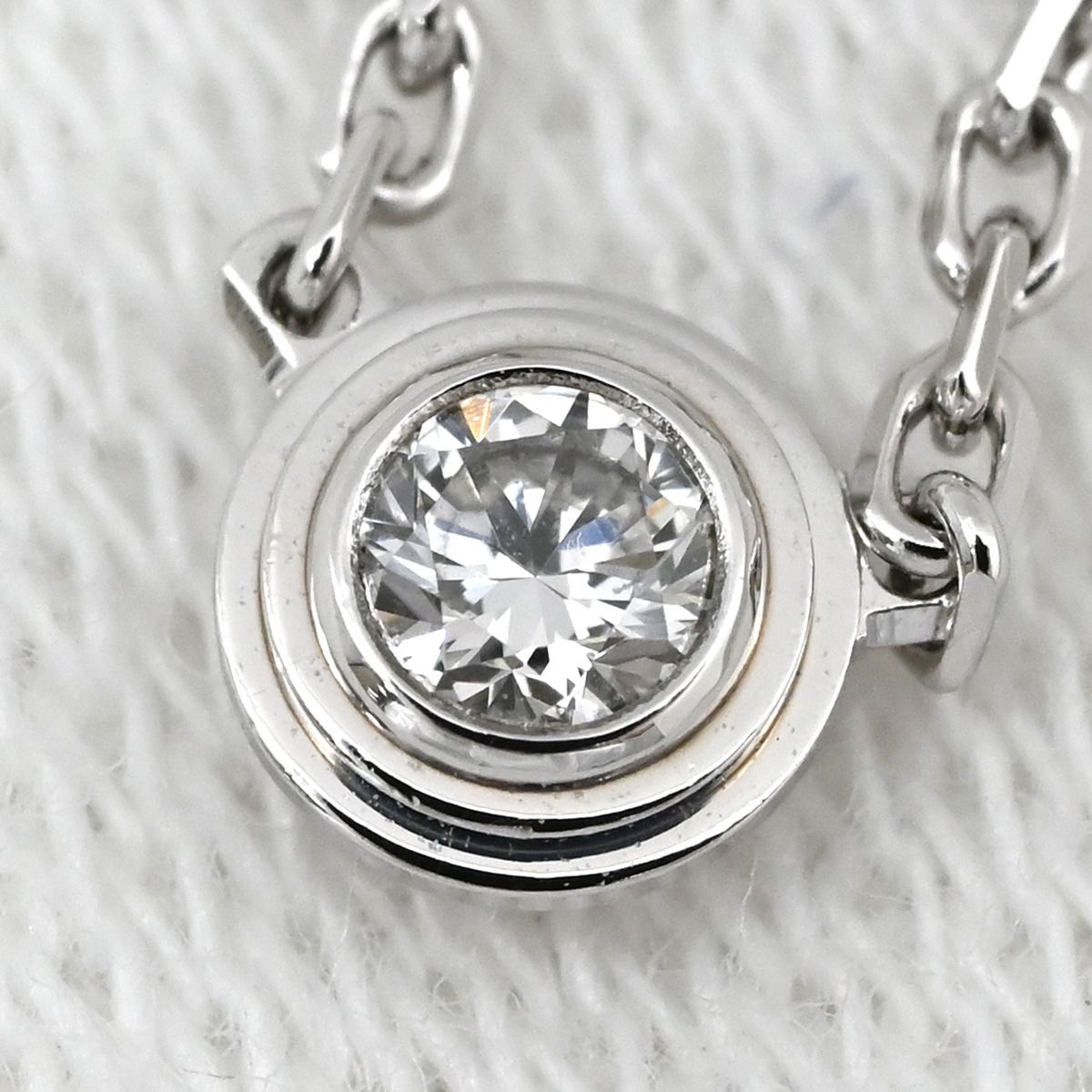 カルティエ Cartier ネックレス ダムール XS ホワイトゴールド 