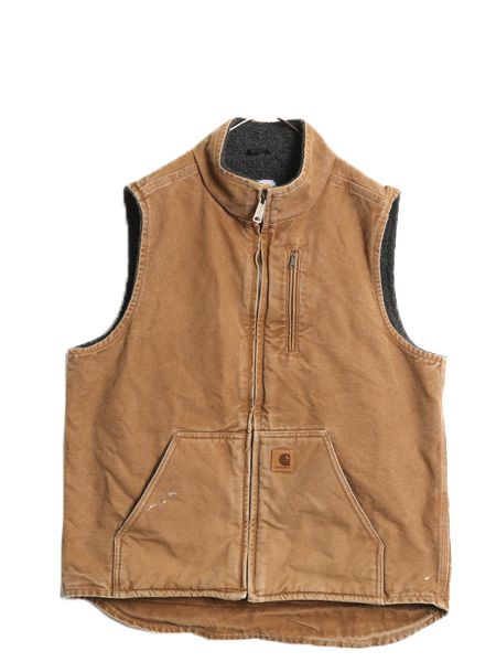 古着 モック ネック カーハートベスト 80s カーハート Carhartt DUCK