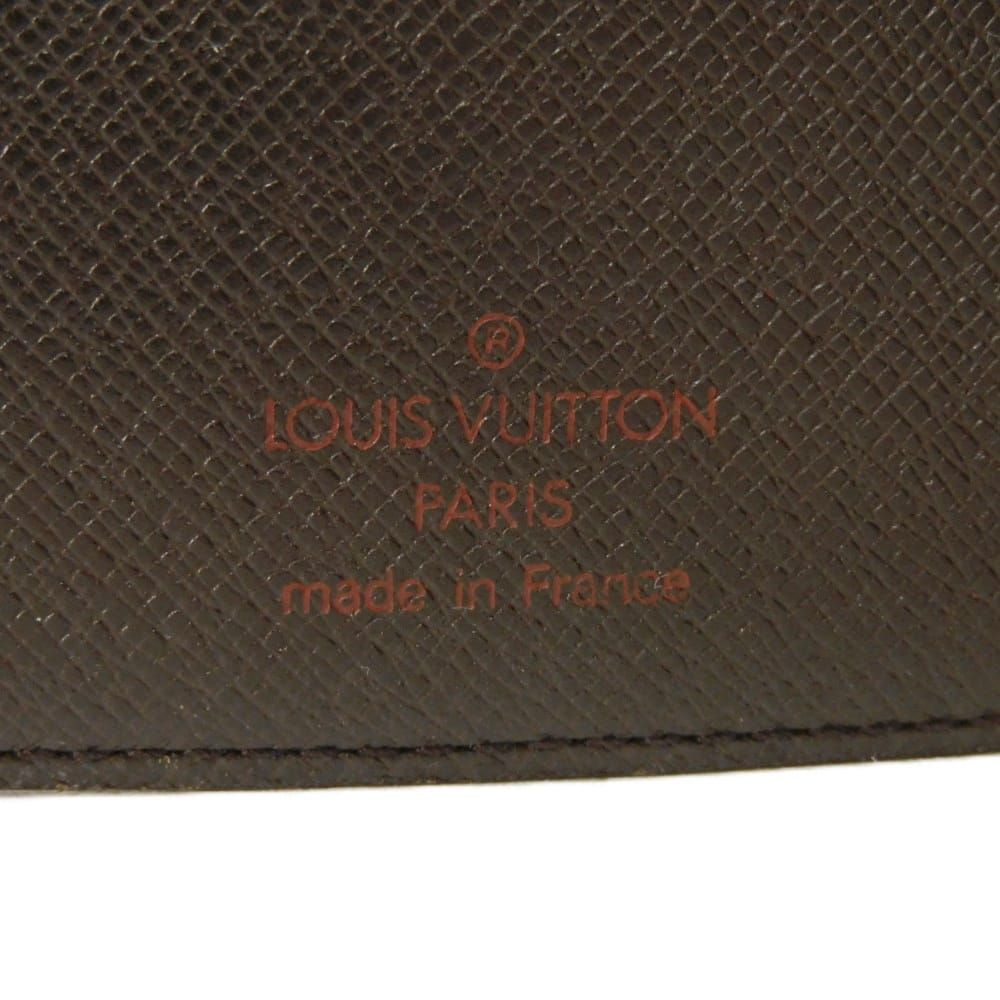  LOUIS VUITTON ルイ ヴィトン アジェンダ MM ロゴ ブラウン 6穴式 ダイアリー カードケース ダミエ エベヌ 手帳カバー R 20701 その他 キッチン 日用品 その他