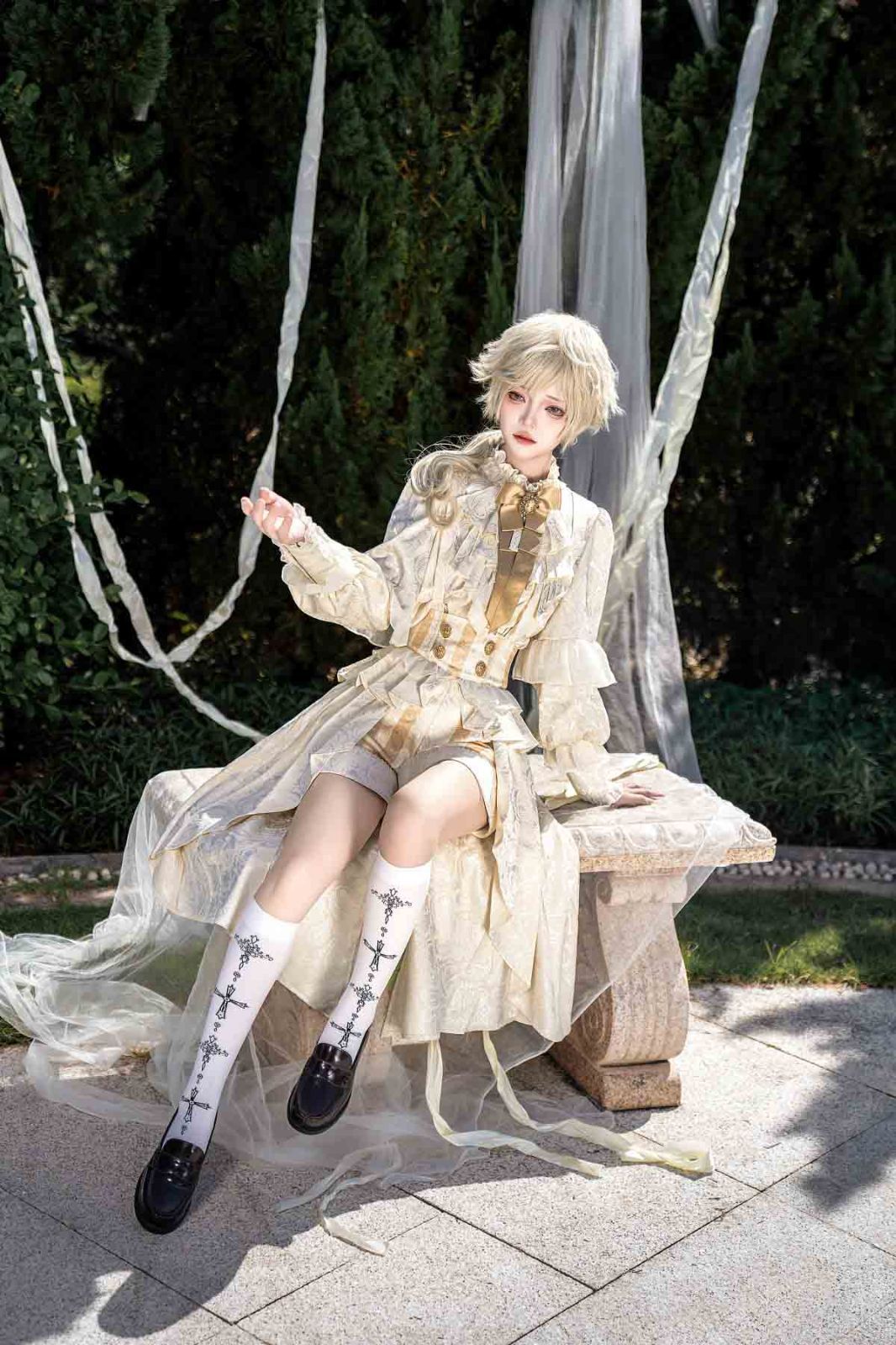 小王子ロリータ Lolita トップス サロペットパンツ日常甘めセット ガーリー清楚系コーデ レディース お出かけ 撮影 イベント コスプレ 仮装 体型カバー フェミニン華やかスタイル カジュアル 2点セット