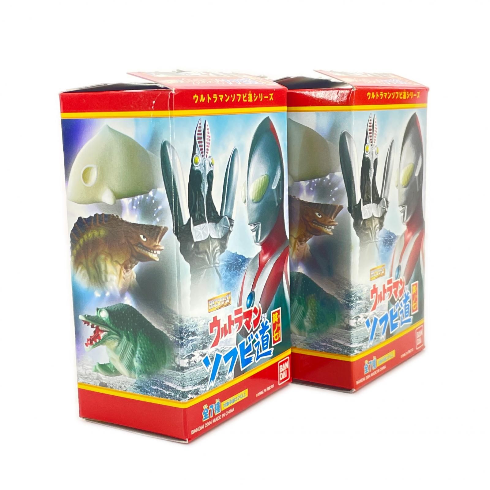 BANDAI 3点 まとめ売り ウルトラマンソフビ道シリーズ 其ノ七 