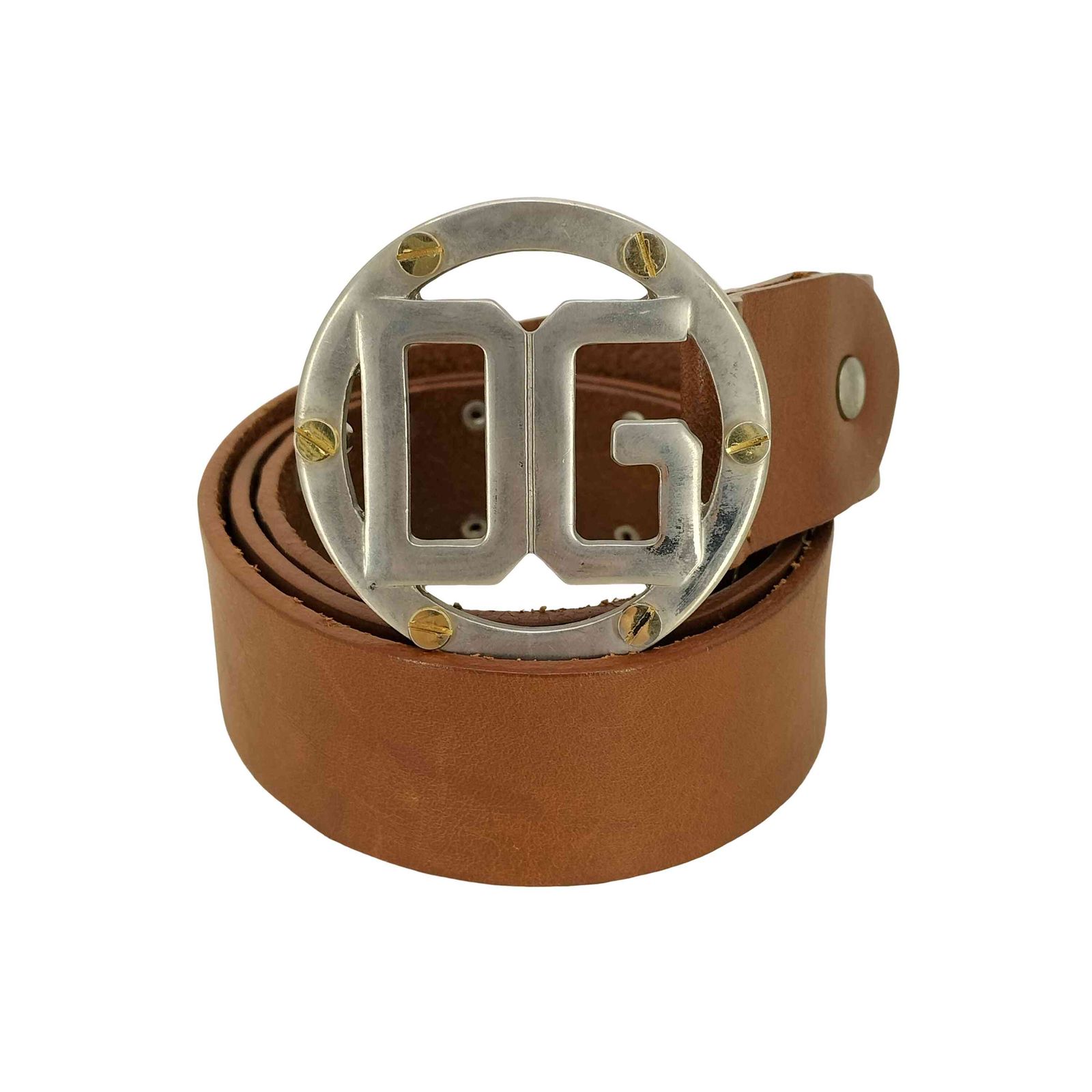 ドルチェアンドガッバーナ DOLCE&GABBANA Y2K ロゴバックル レザー