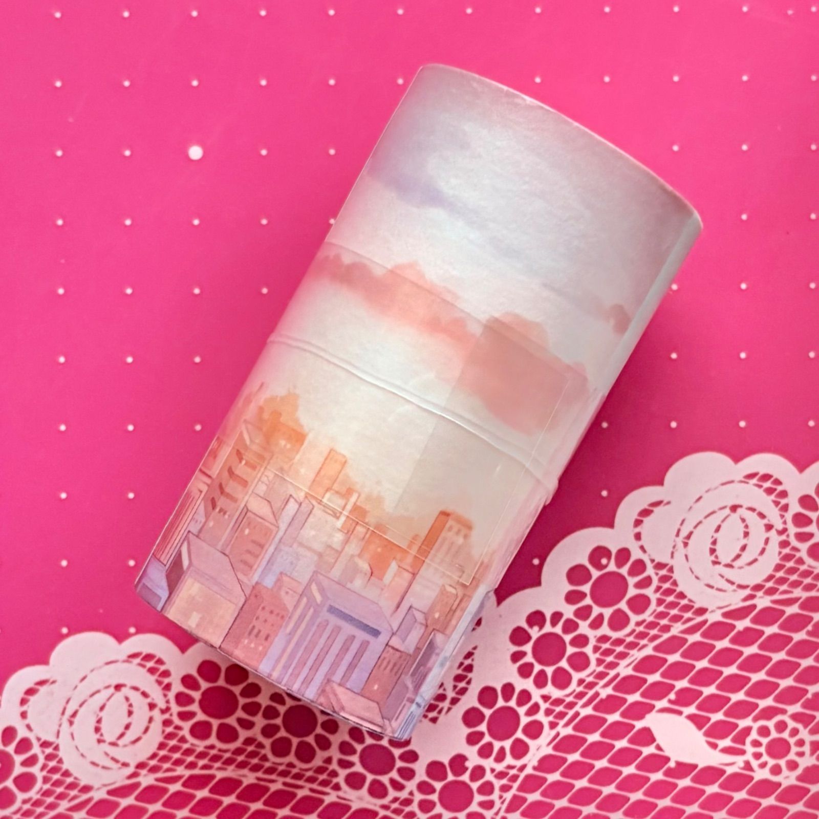 和紙 现代都市2早 8 cm×4 m 100 cm loop 半端巻き 海外マスキングテープ 海外マステ 高層ビル