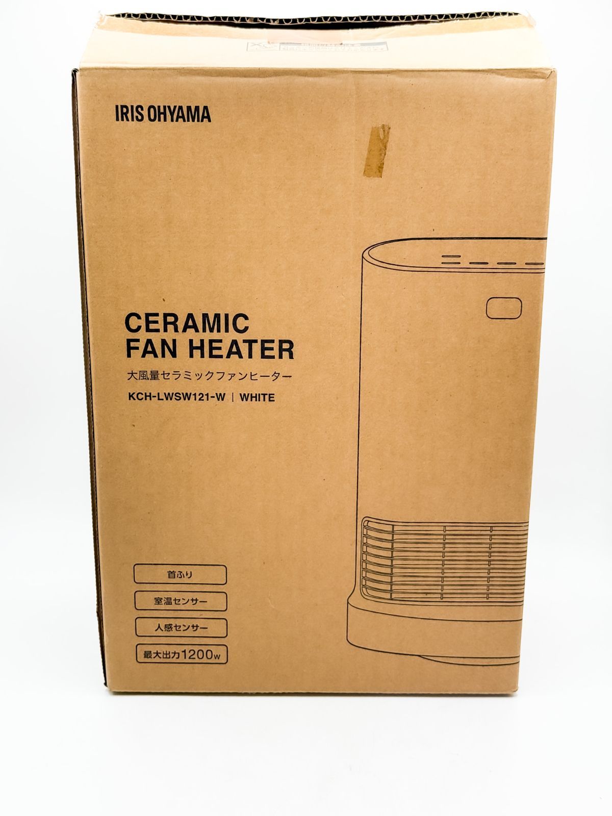アイリスオーヤマ 大風量セラミックファンヒーター KCH-LWSW121-W 中古 
