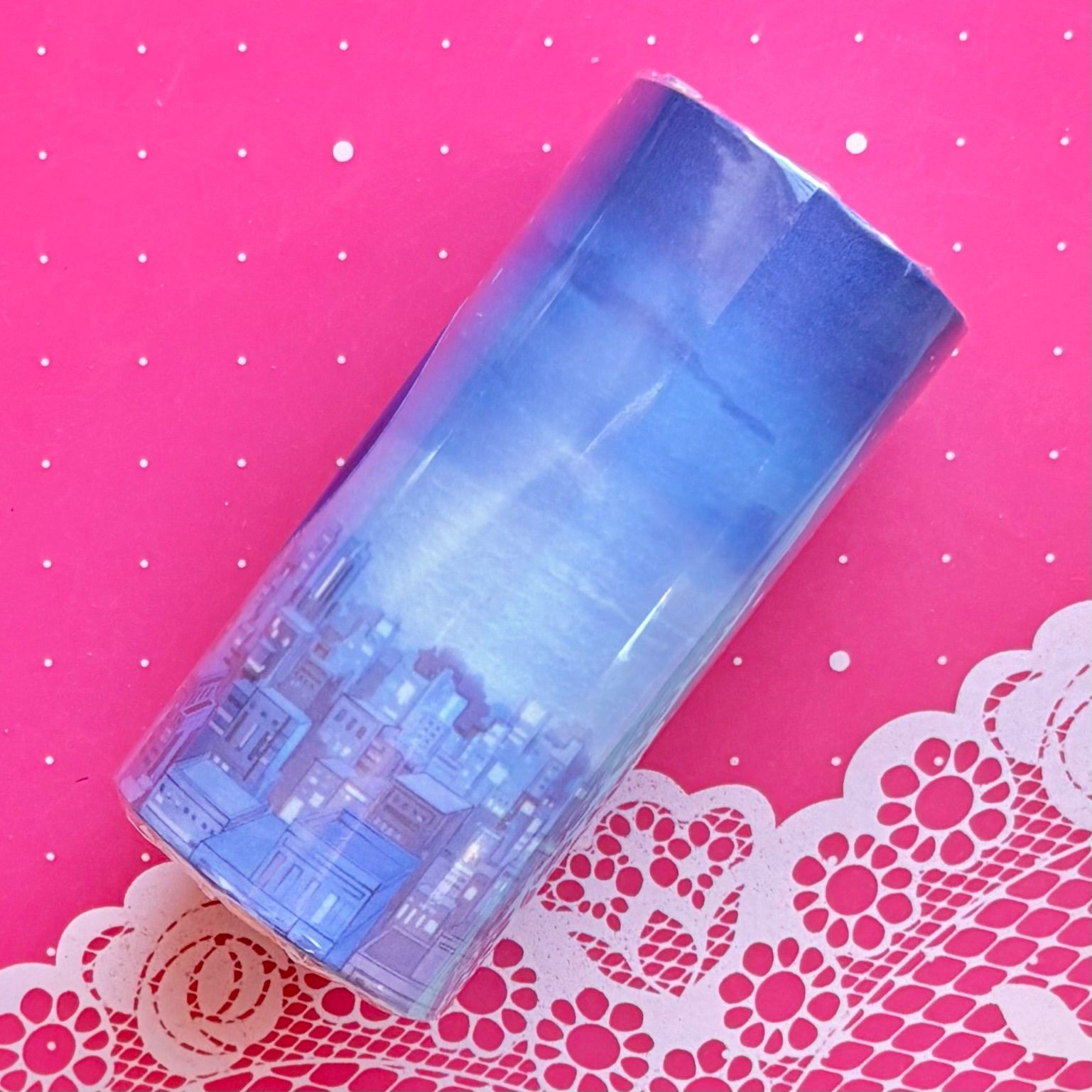 和紙 现代都市2夜 8cm×5m 100cm/loop 海外マスキングテープ 海外マステ