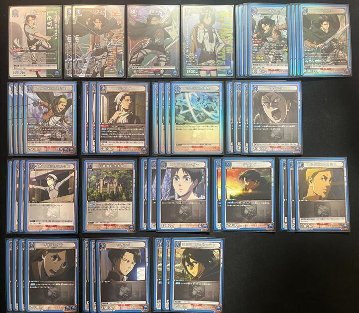 デッキ 進撃の巨人 青 リヴァイ UNION ARENA 一部パラ ユニオンアリーナ