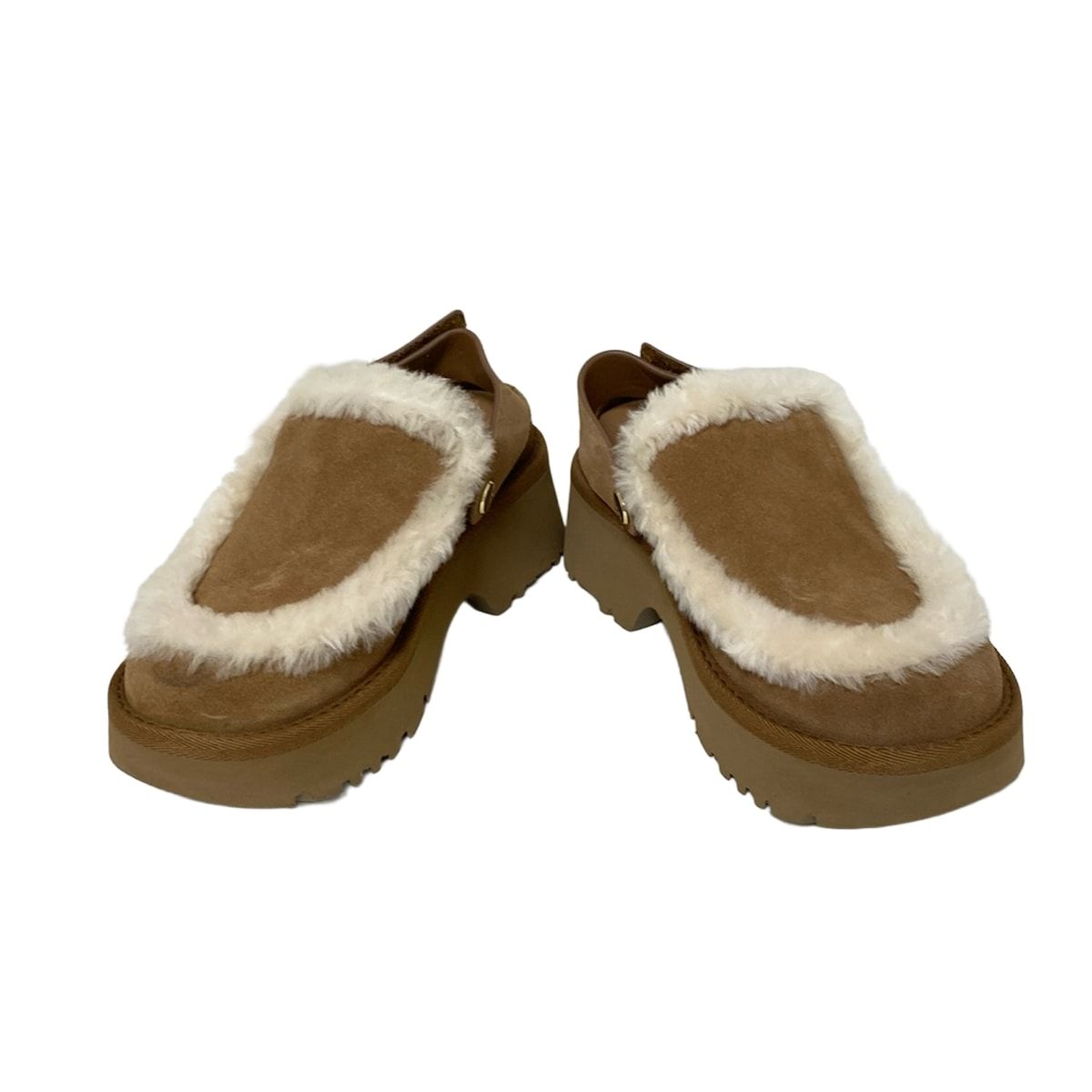 UGG アグ サンダル 22 レディース エスミー クロッグ 1173331 ベージュ×アイボリー
