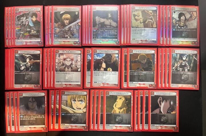デッキ】進撃の巨人赤進撃の巨人 104期兵（立体機動装置）【UNIONARENA