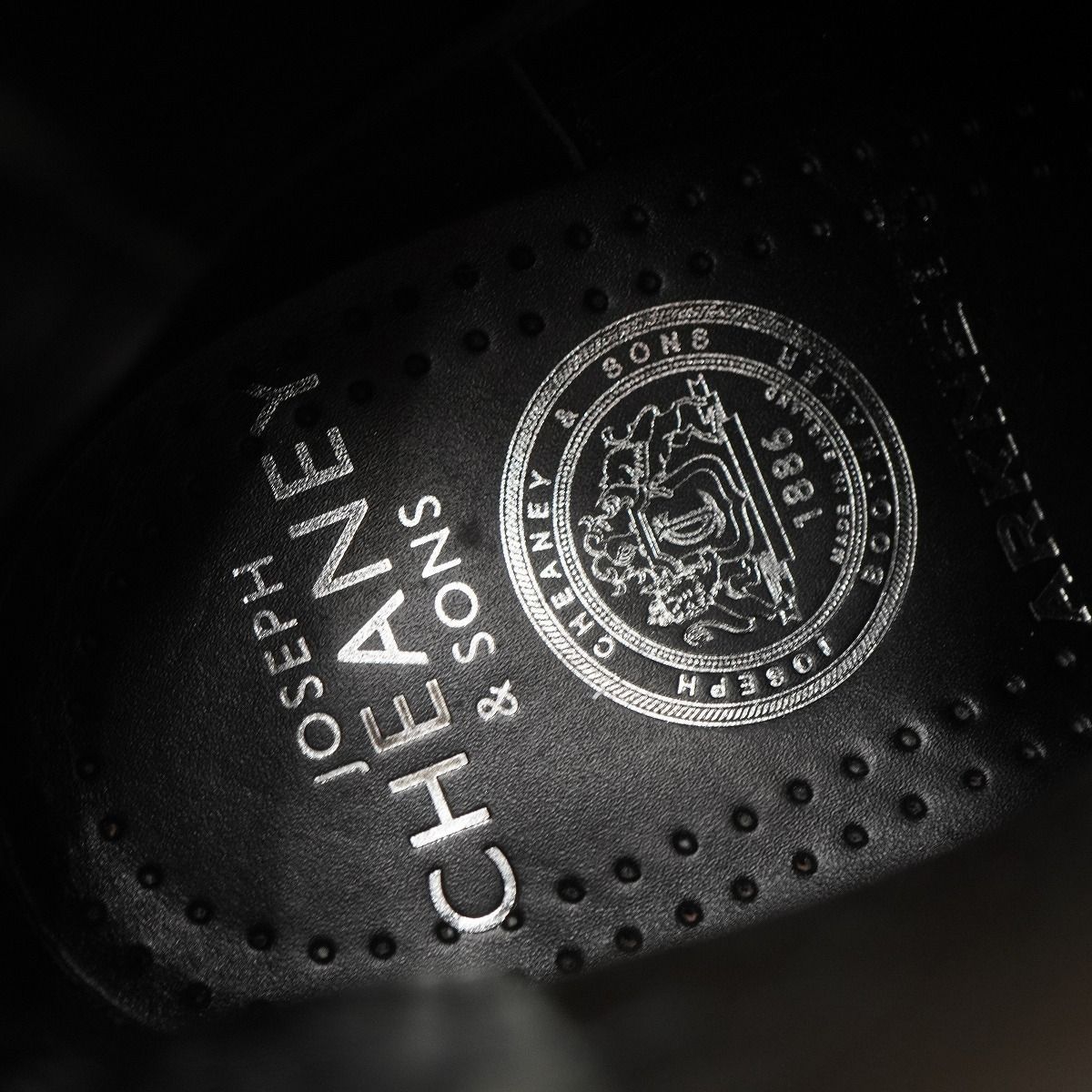  23 AW JOSEPH CHEANEY チーニー ONLY ARK 別注 BARNEY GV チェルシー サイドゴア レザー ブーツ JUPITER カーフ サイズUK 7.5 黒427 P サイドゴアブーツ ブーツ 革靴