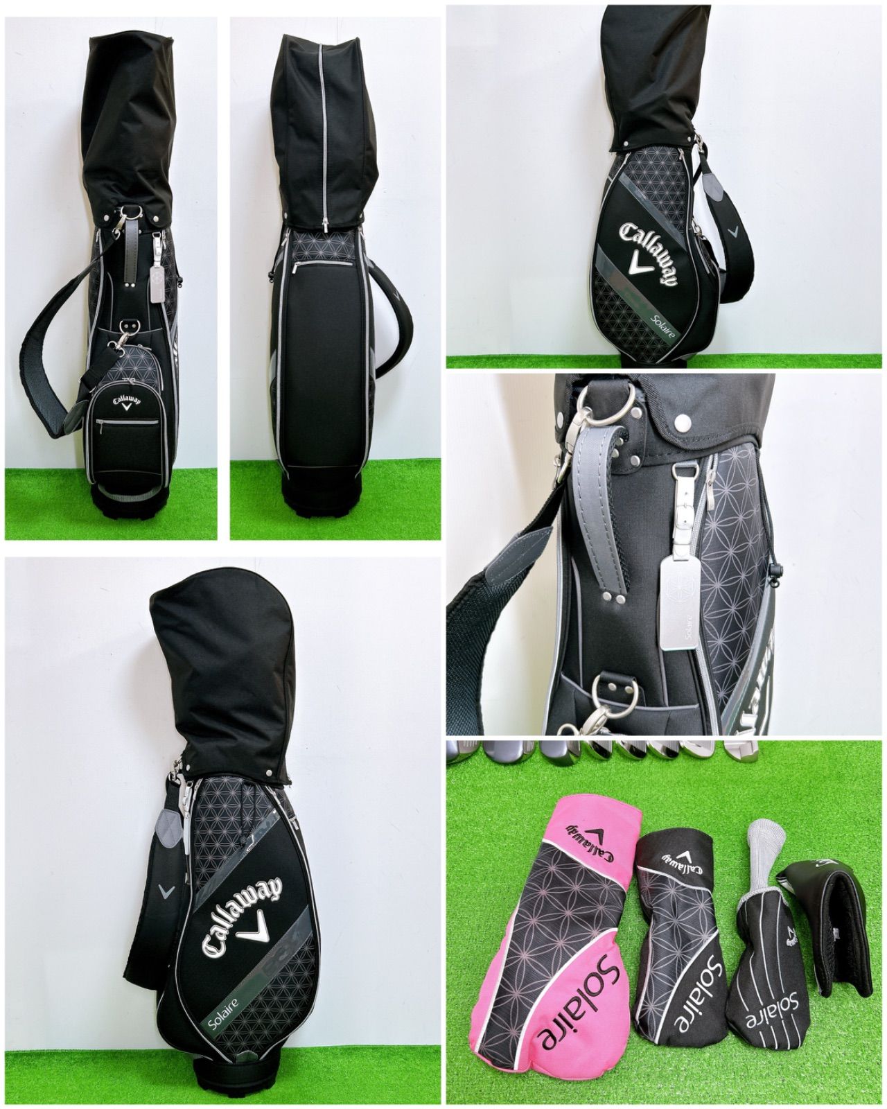 キャロウェイ ソレイユ レディースクラブセット 8本 L 初心者 優しい ドライバー ユーティリティ アイアン パター 練習ネット クラブセット 