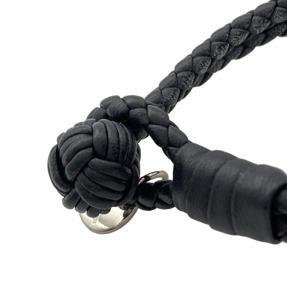 BOTTEGA VENETA(ボッテガヴェネタ) ブレスレット美品 - レザー 黒