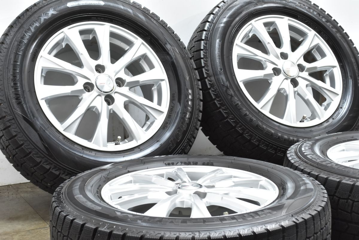 ライズ ロッキーに WEDS JOKER 15 in 5 J 42 PCD 100 ダンロップ WM 02 195 70 R レックス ガソリン車 インチダウンサイズ