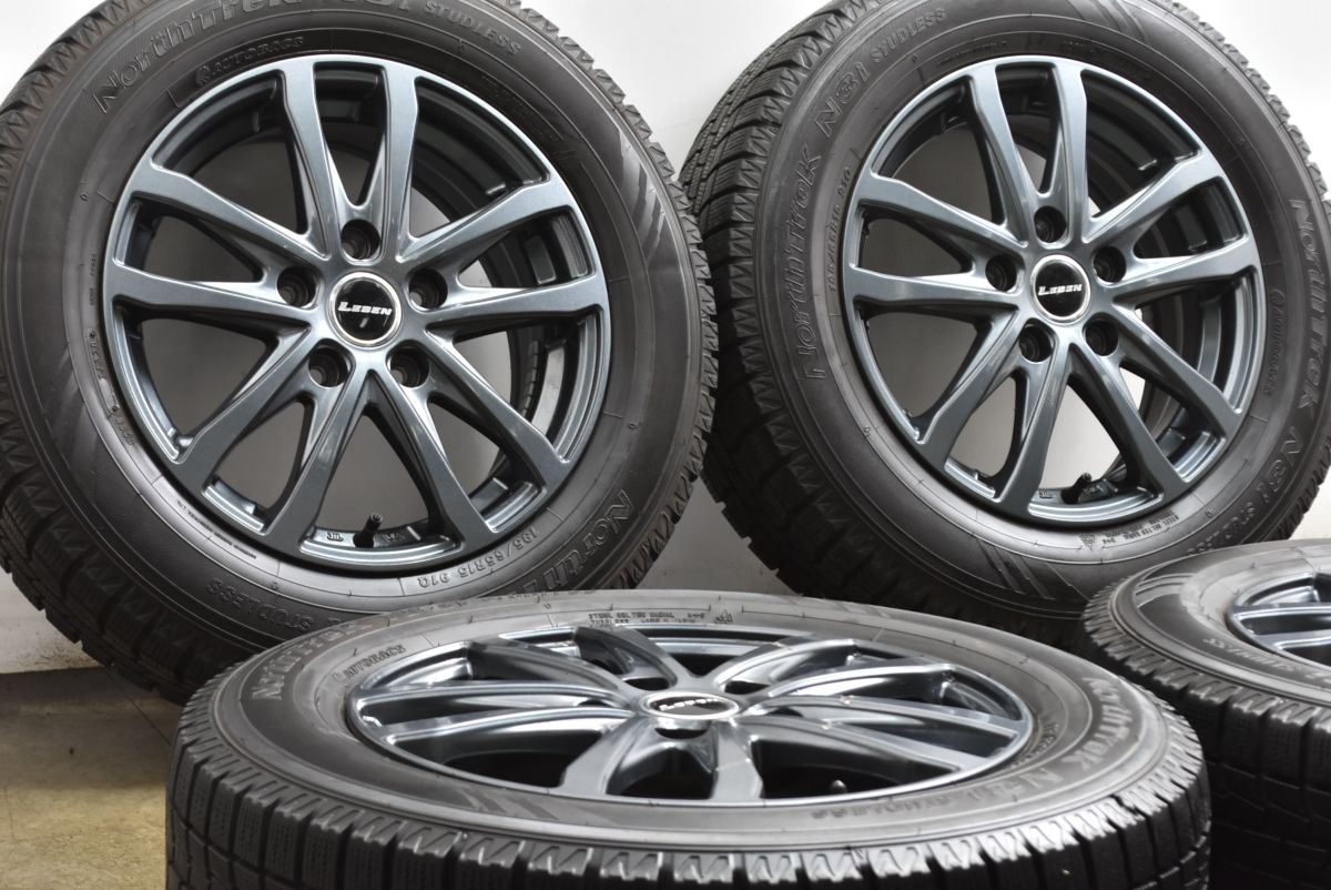 ノア ヴォクシー等に LEBEN 15 in 6 J 53 PCD 114 3 ノーストレックN i 195 65 R ステップワゴン アクセラ プレマシー エスクァイア