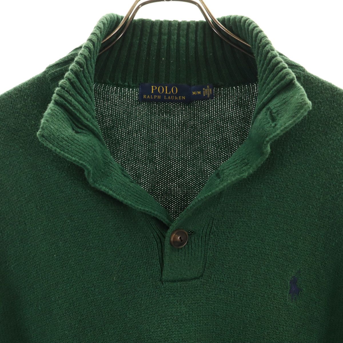 POLO RALPH LAUREN ポロラルフローレン 長袖 セーター M グリーン 