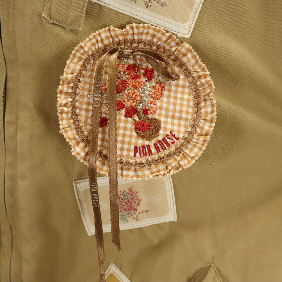 PINK HOUSE ピンクハウス 日本製 ブルゾン ベージュ 薄中綿入り