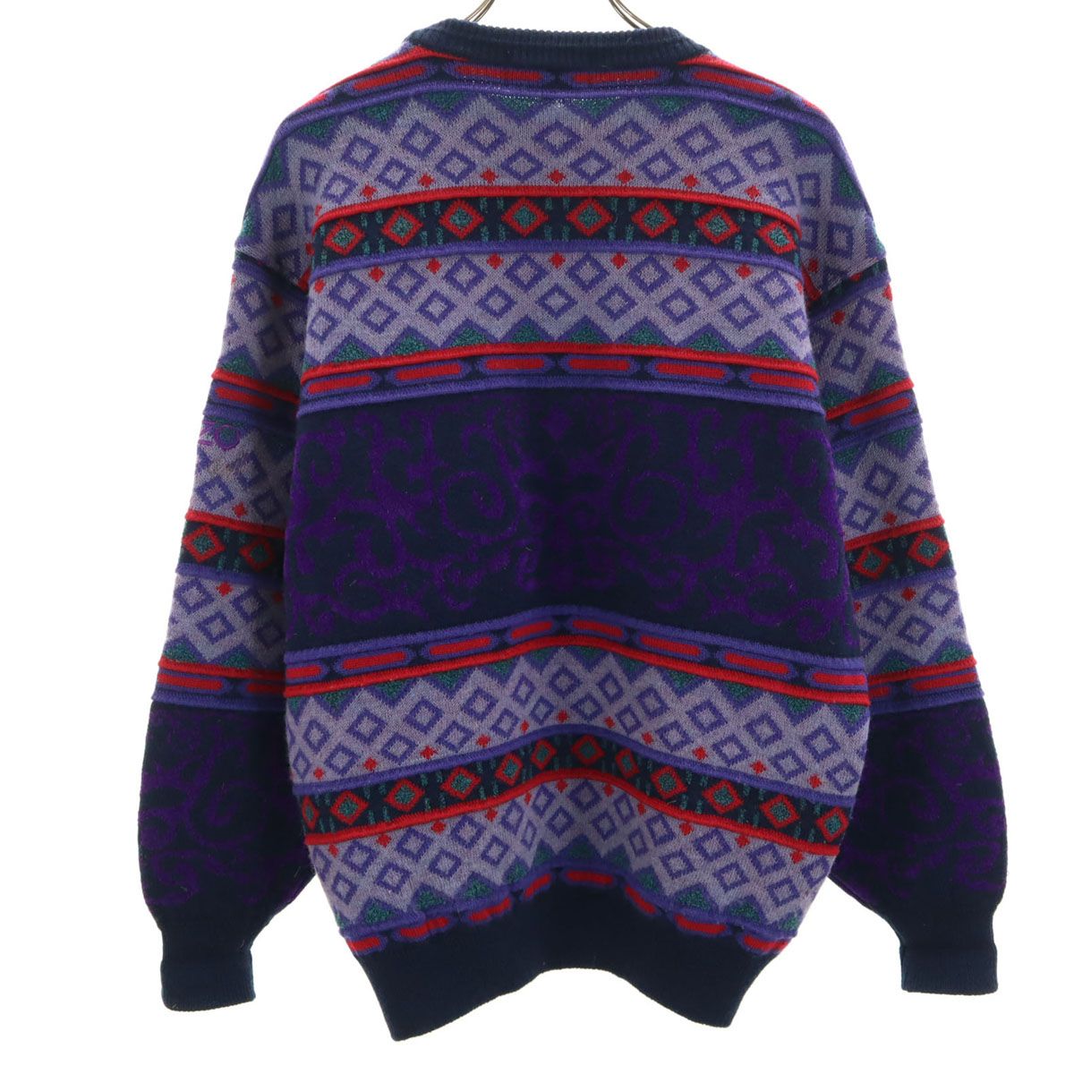 KENZO ケンゾー 90s 日本製 ウールブレンド オールド 総柄 ゴルフ 長袖