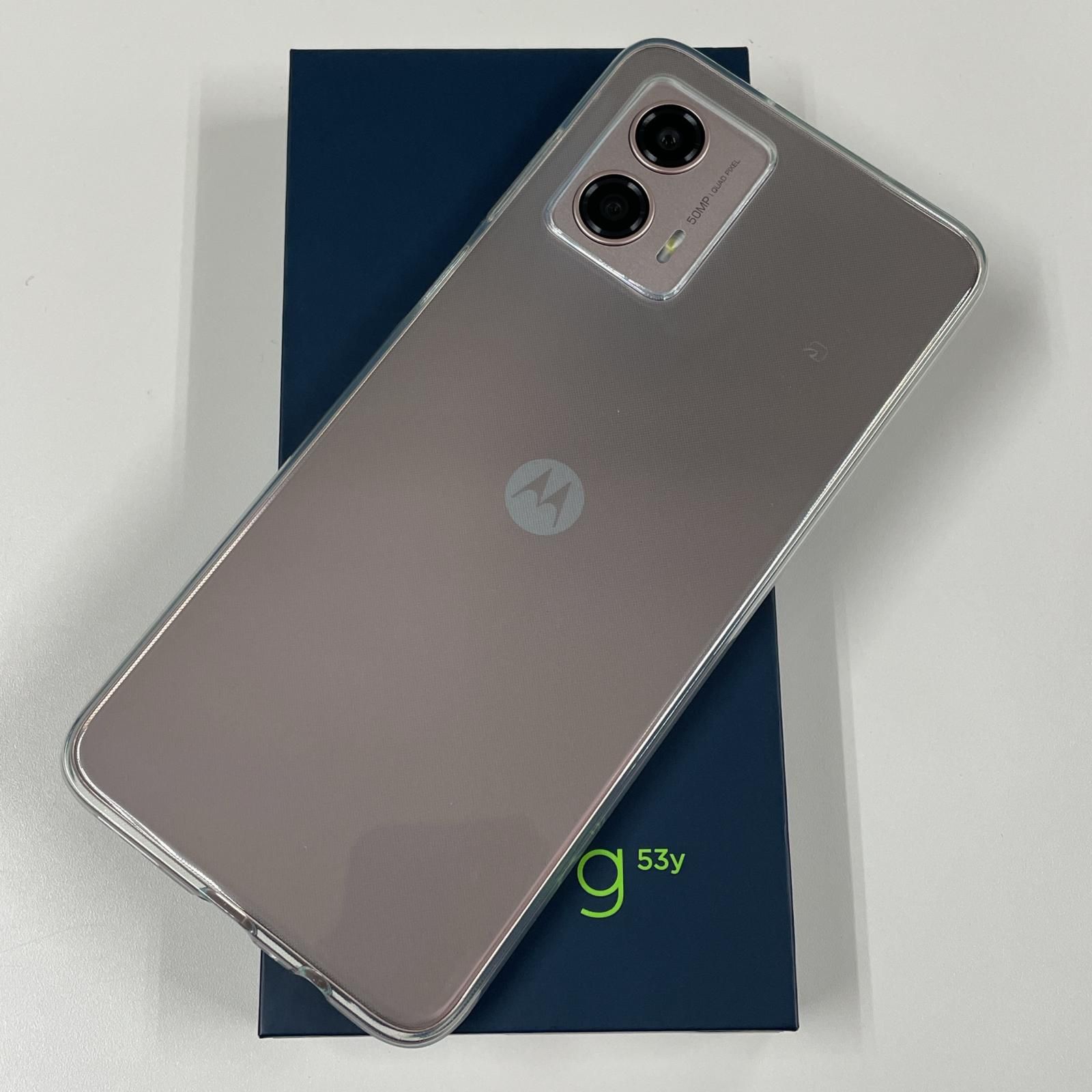 Y!mobile moto g 53 y 5 A 301 MO ペールピンク