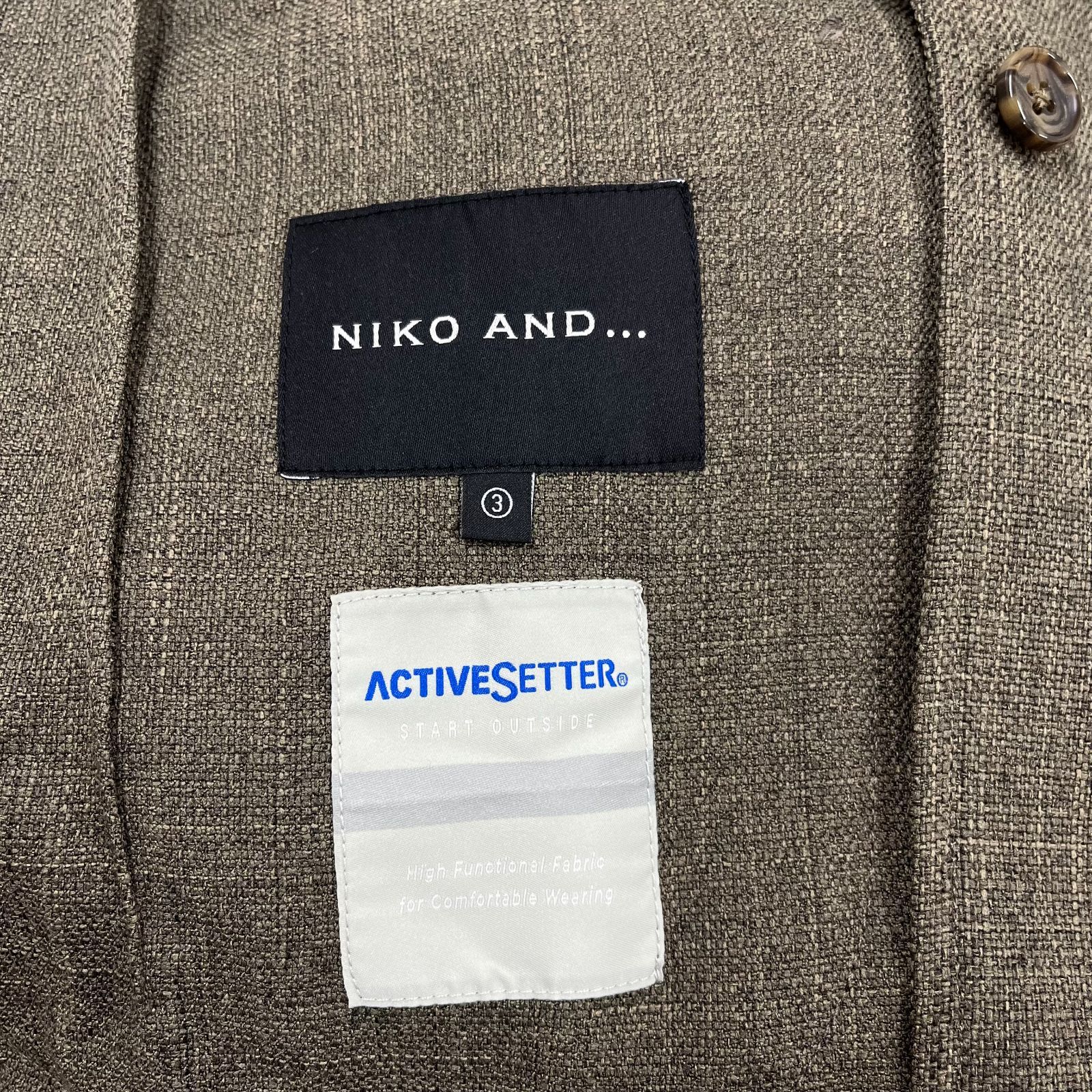 niko and... ニコアンド H211MJ09AD H211ML00AD メランジセットアップ 